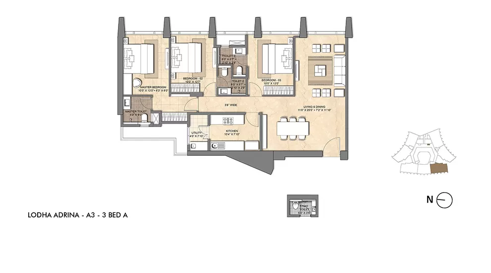 3BHK Layout